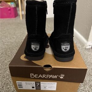 BearPaw Black Suede Boots
